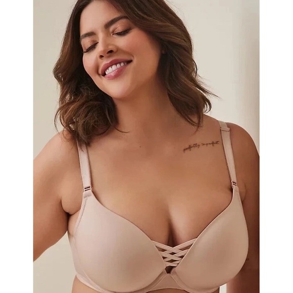 torrid Other - TORRID X & O PLUNGE PUSH UP CORSET NUDE BRA BACK SMOOTHING 42B